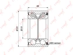 WB1456 Подшипник ступицы колеса | перед прав/лев |