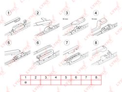 XF300 Щетка стеклоочистителя бескаркасная 300 мм