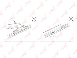 XF6038T Комплект бескаркасных щеток стеклоочистителя 600мм(24)/380мм(15")"